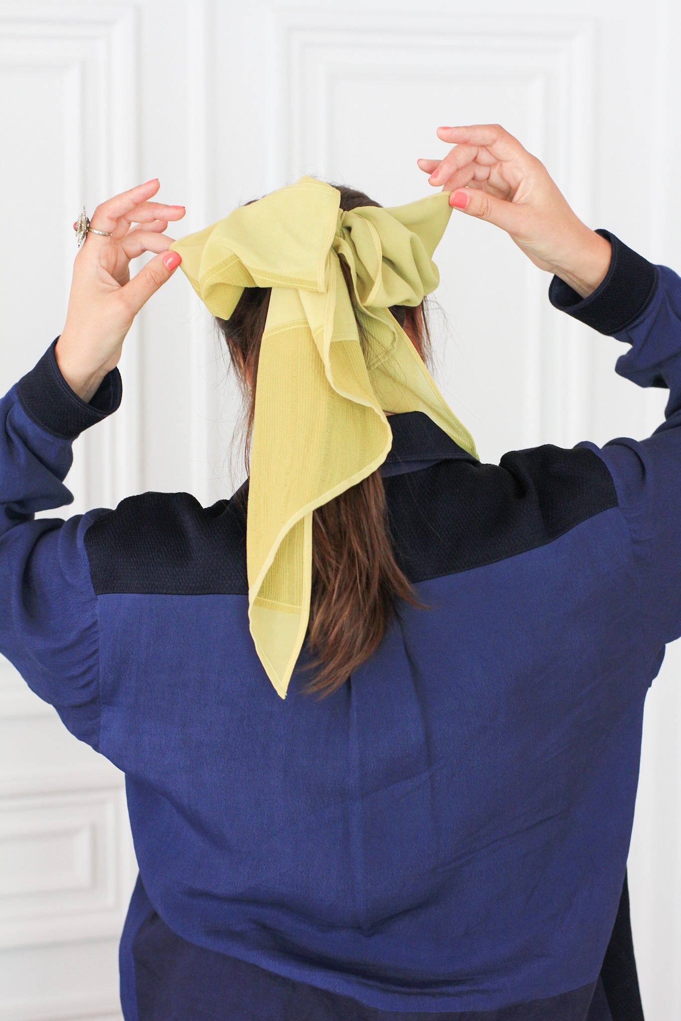 The Silk Scarf in Chartreuse