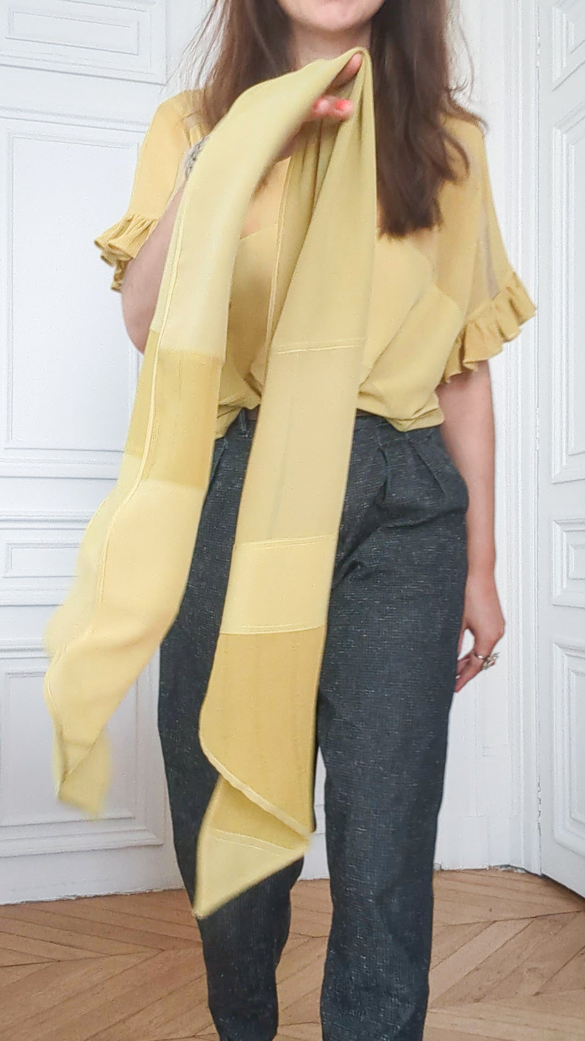 The Silk Scarf in Chartreuse